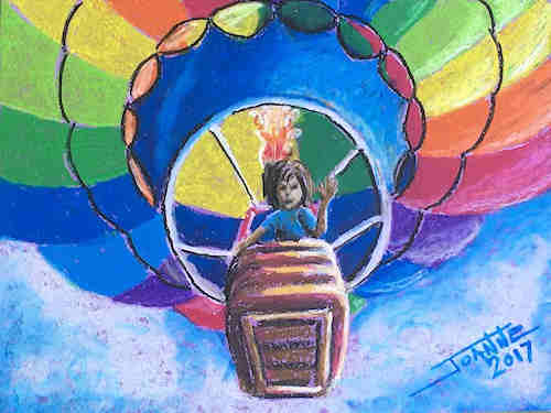 Hot Air Balloon copyright Joanne Howard 2017